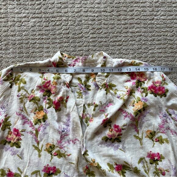 Mille Resortwear Freya Floral Peasant Top Size M - Picture 10 of 10